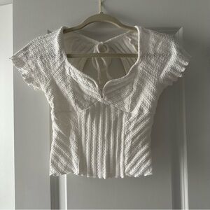 Elegant White Knit Top